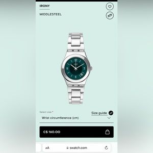 *NEW* Swatch Irony watch - *NOUVELLE* montre Irony Swatch